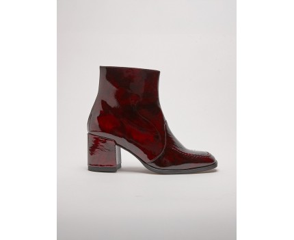 Botín de mujer en piel con...