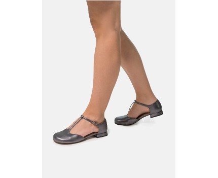 Zapato de mujer en piel con...