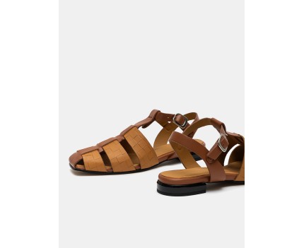 Sandalo da donna in pelle...